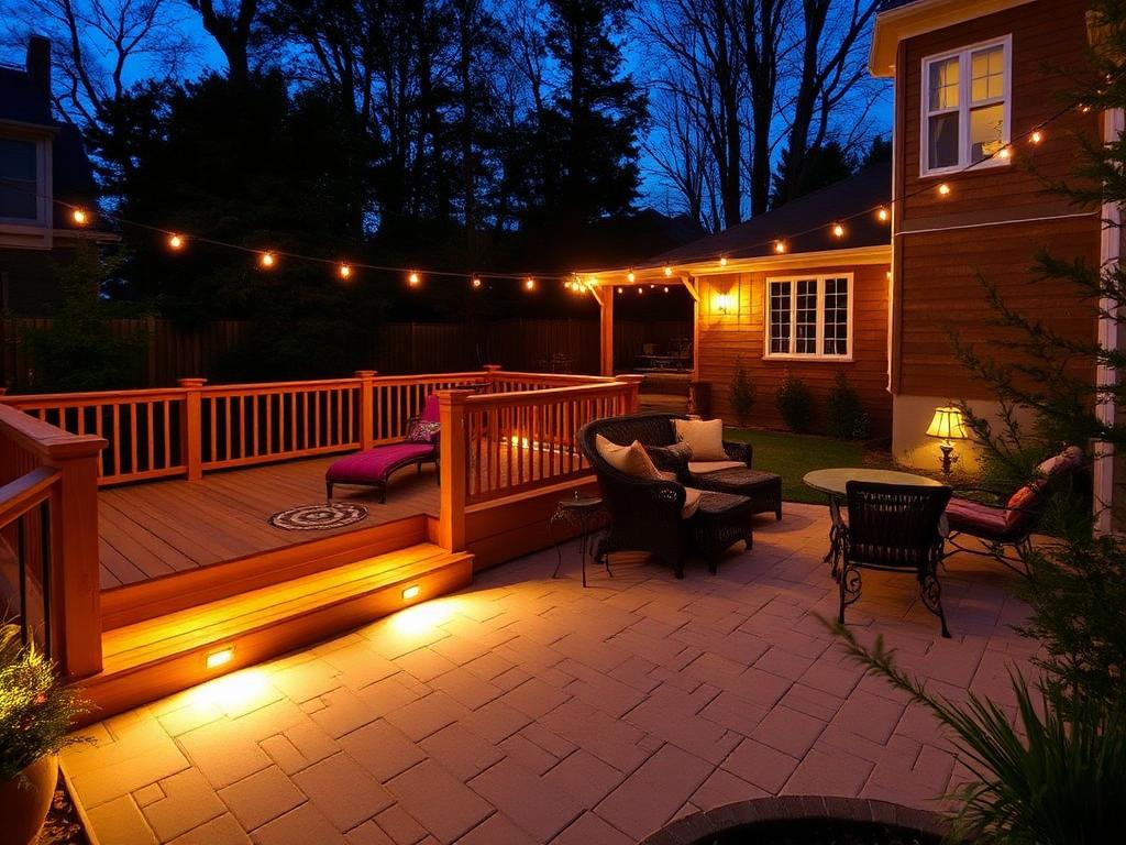 After: Deck & Patio Ambient Lighting