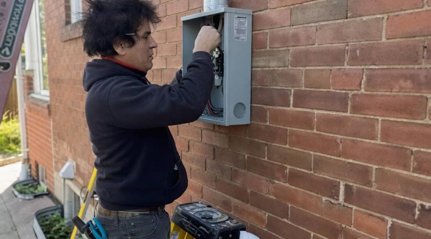 Completed 200A electrical service upgrade by Tron Electrical in Toronto
