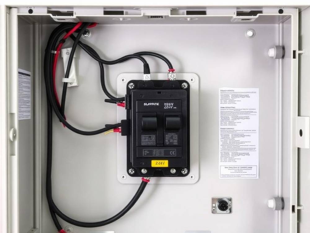 Dedicated EV charger circuit and breaker installed in an electrical panel