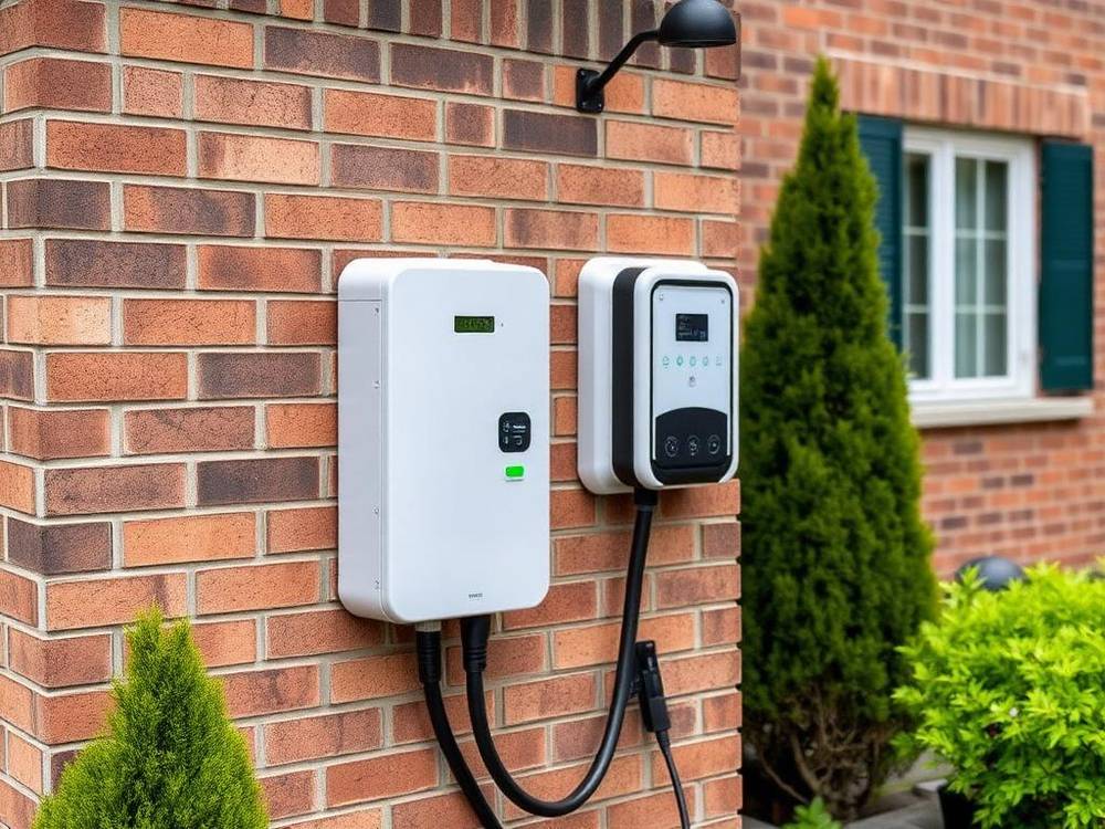 Weatherproof EV charger installed at a driveway in the GTA
