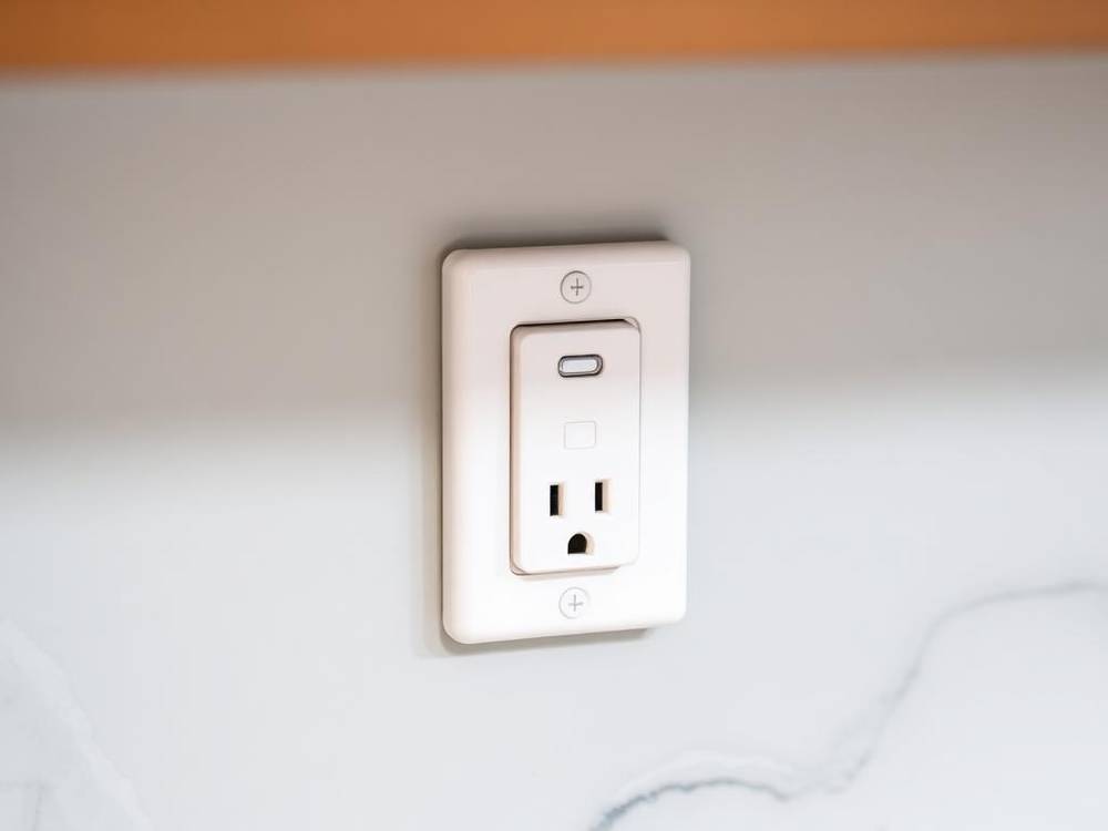 Tron Electrical electrician testing an outlet during an electrical repair call in Toronto