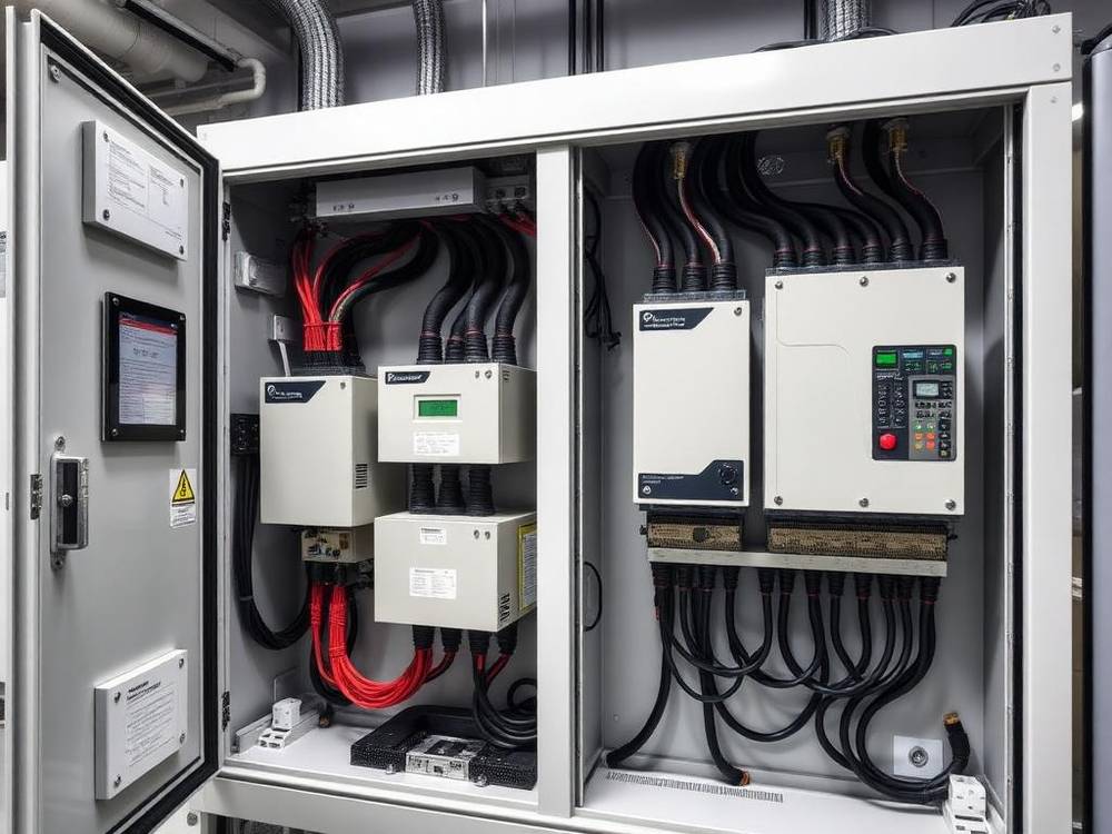 Motor control center wiring completed during a 600V power upgrade
