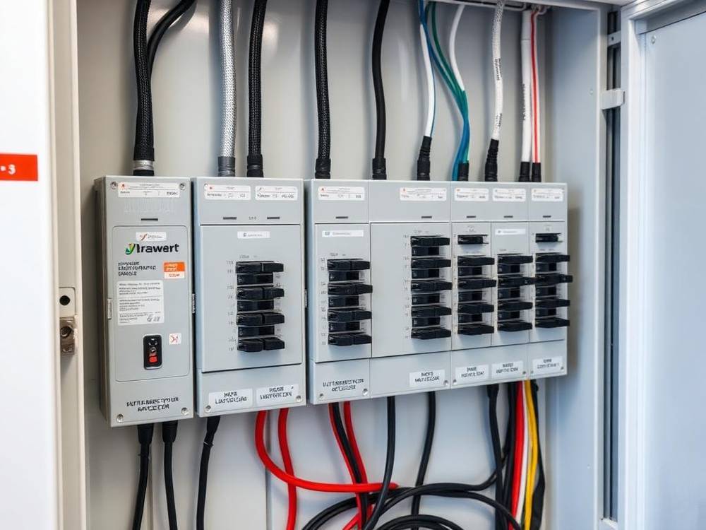 Clean, correctly labelled electrical panel after repair work by Tron Electrical in the GTA