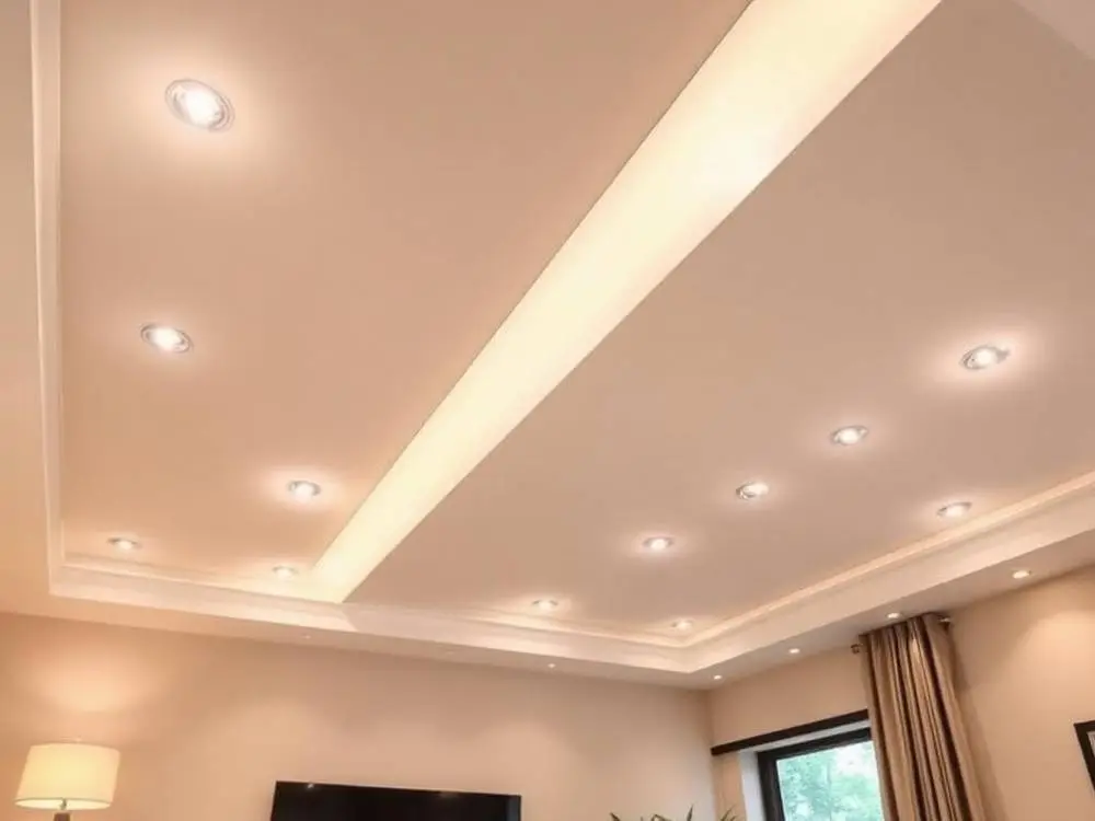 Recessed LED pot lights installed in a Toronto kitchen by Tron Electrical